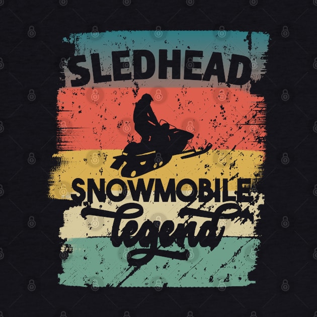 Sledhead Snowmobile Legend by RKP'sTees